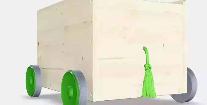 FLISAT toy trolley Low-poly 3D model