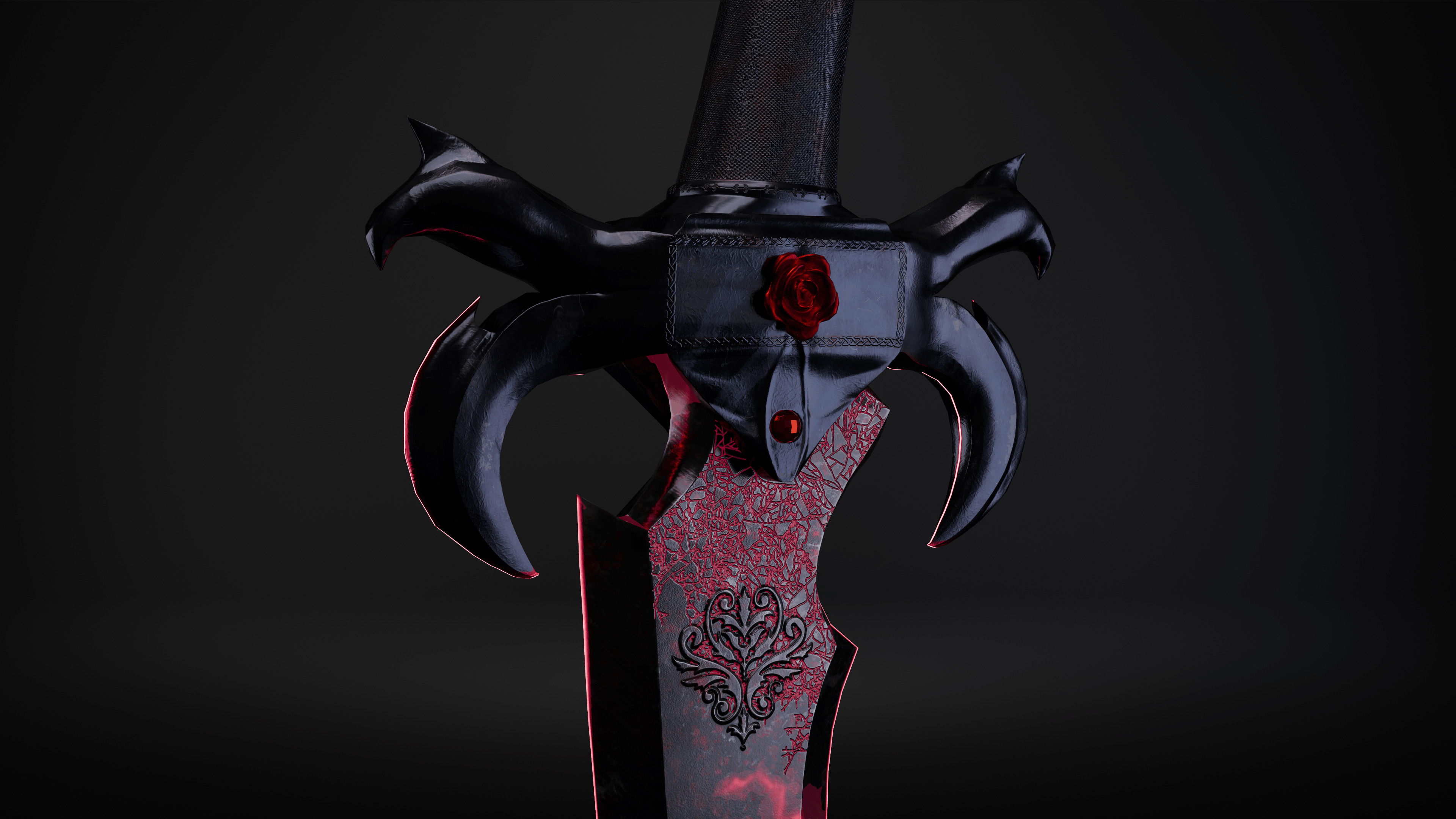 Lust Dagger Low-poly 3D model_7