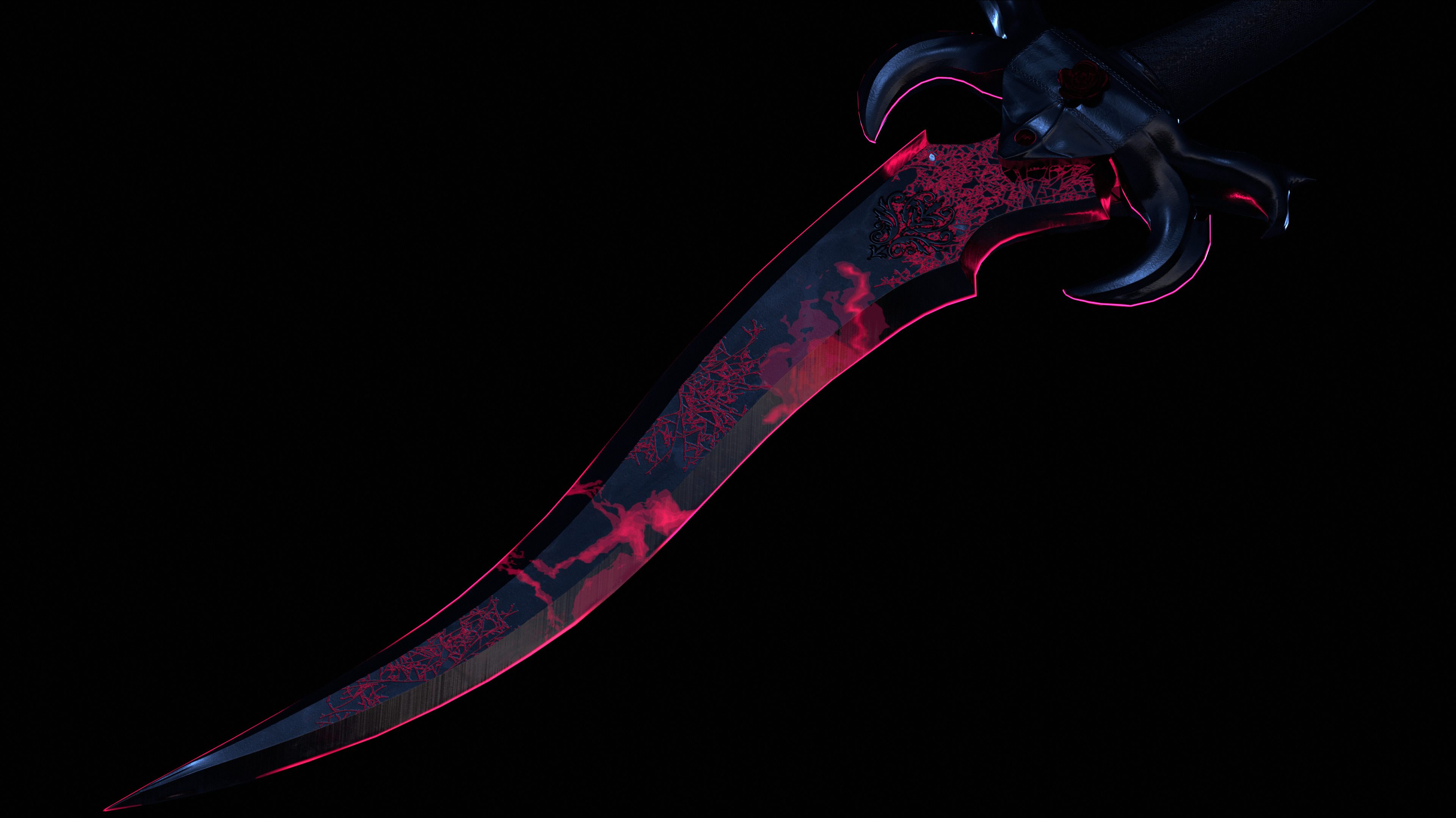 Lust Dagger Low-poly 3D model_26