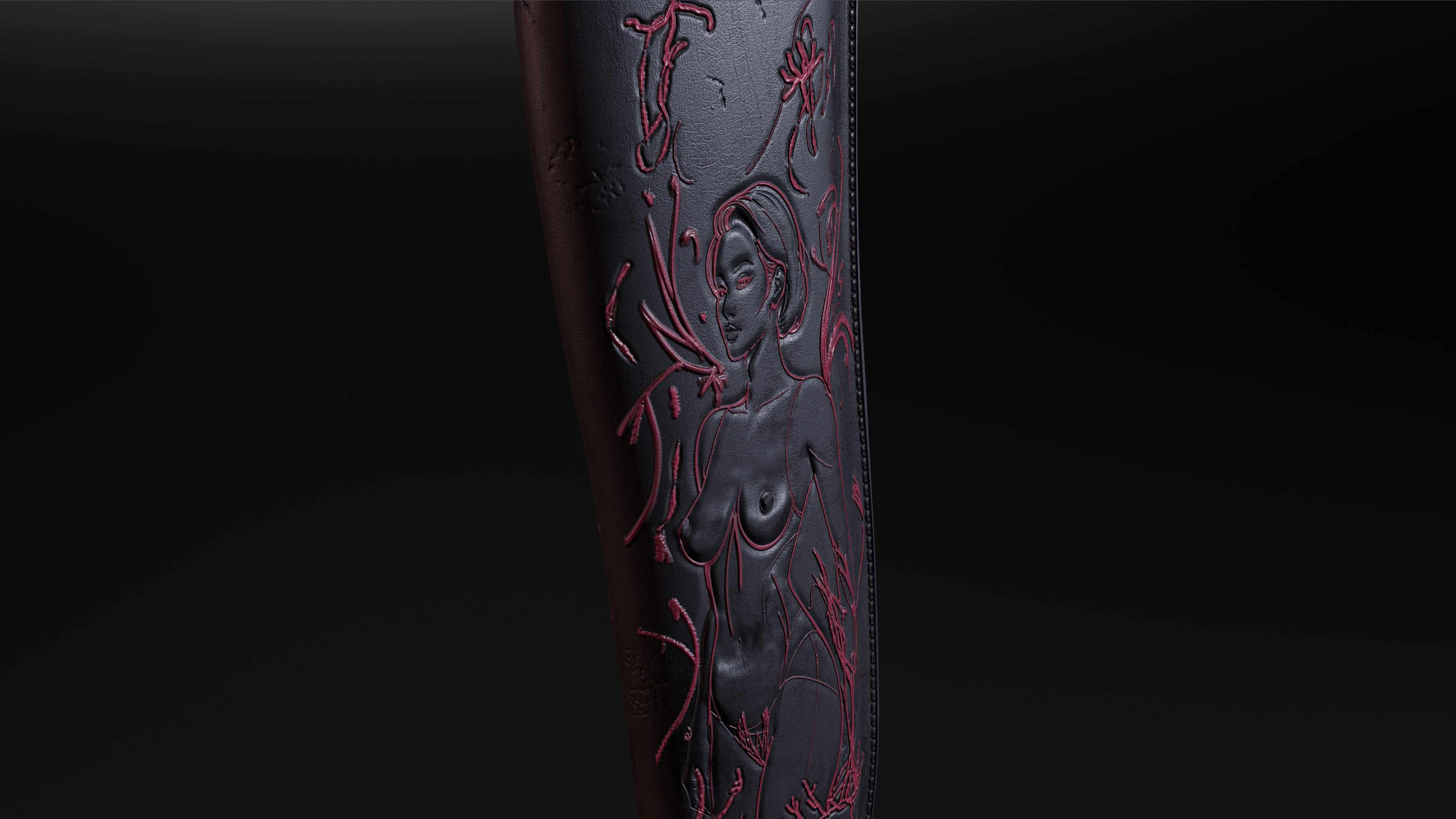 Lust Dagger Low-poly 3D model_16