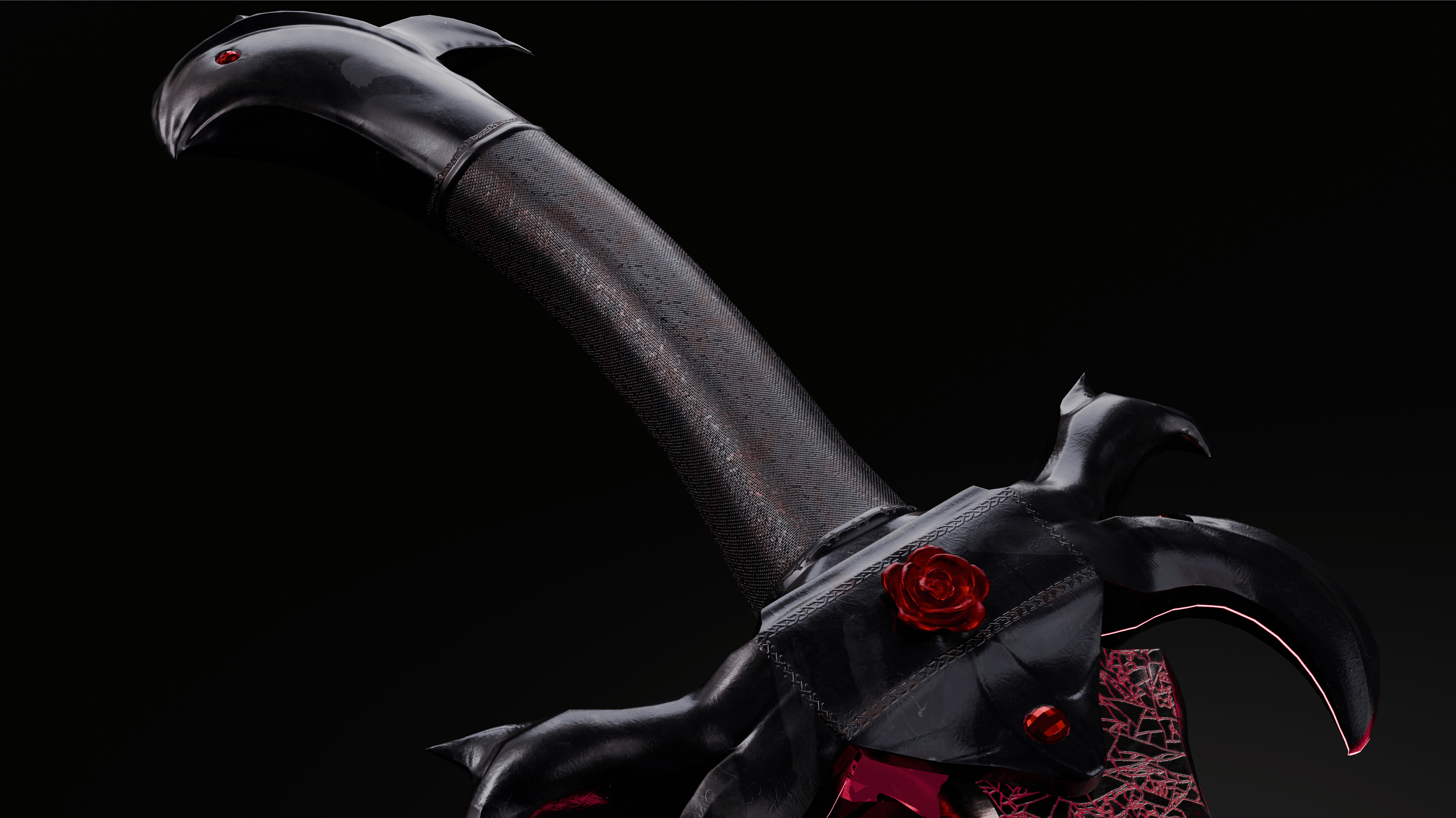 Lust Dagger Low-poly 3D model_18