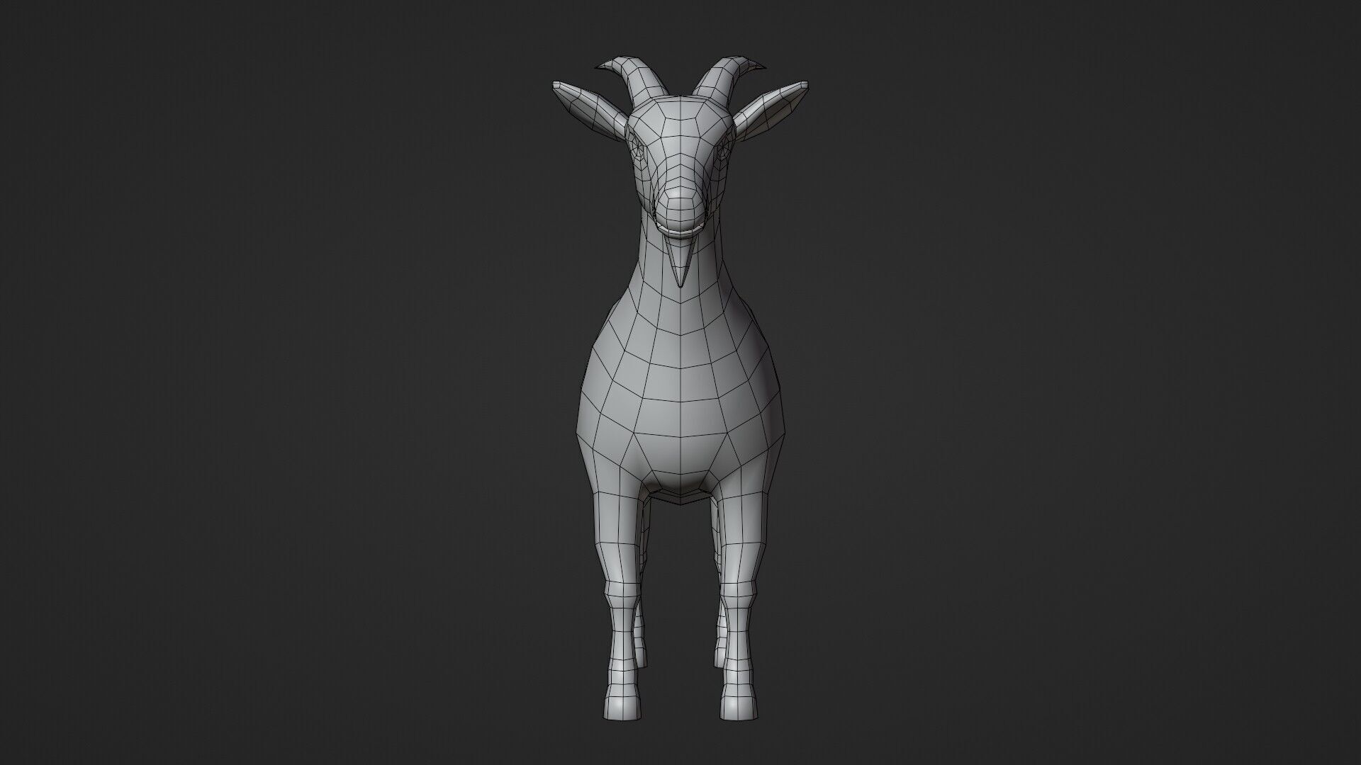Goat - Stylized Low-poly 3D model_3