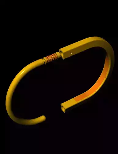 Tiffany lock without stone with original lock mechanism CAD file