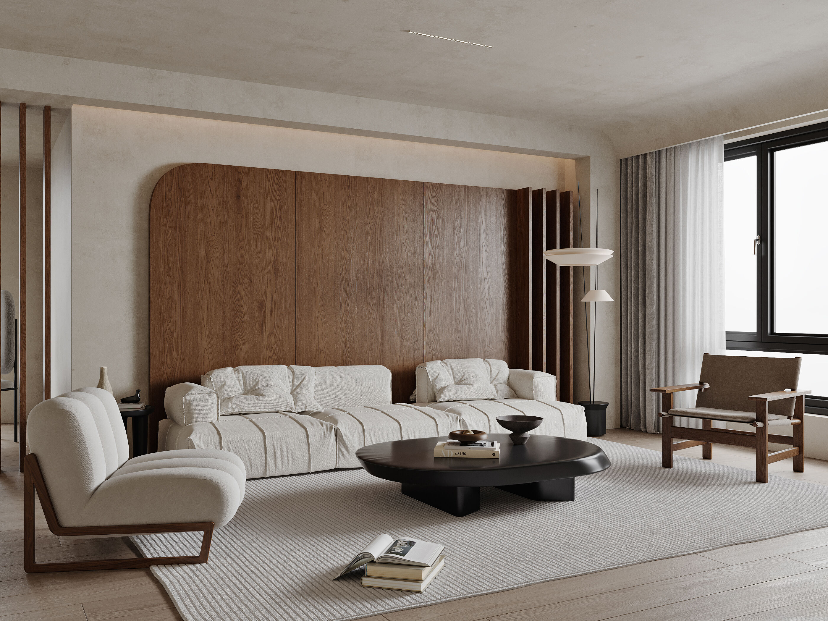 modern living room interior scenes 105 3D model_1