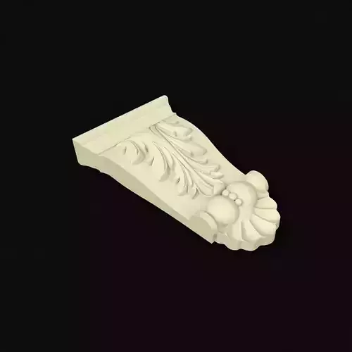carved pilaster 3D model