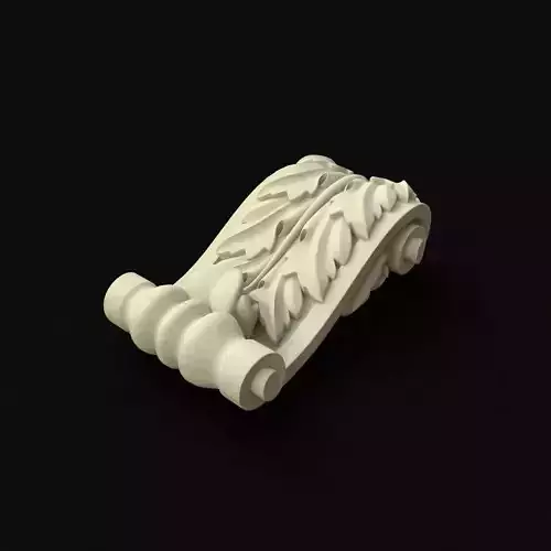 carved pilaster 3D model