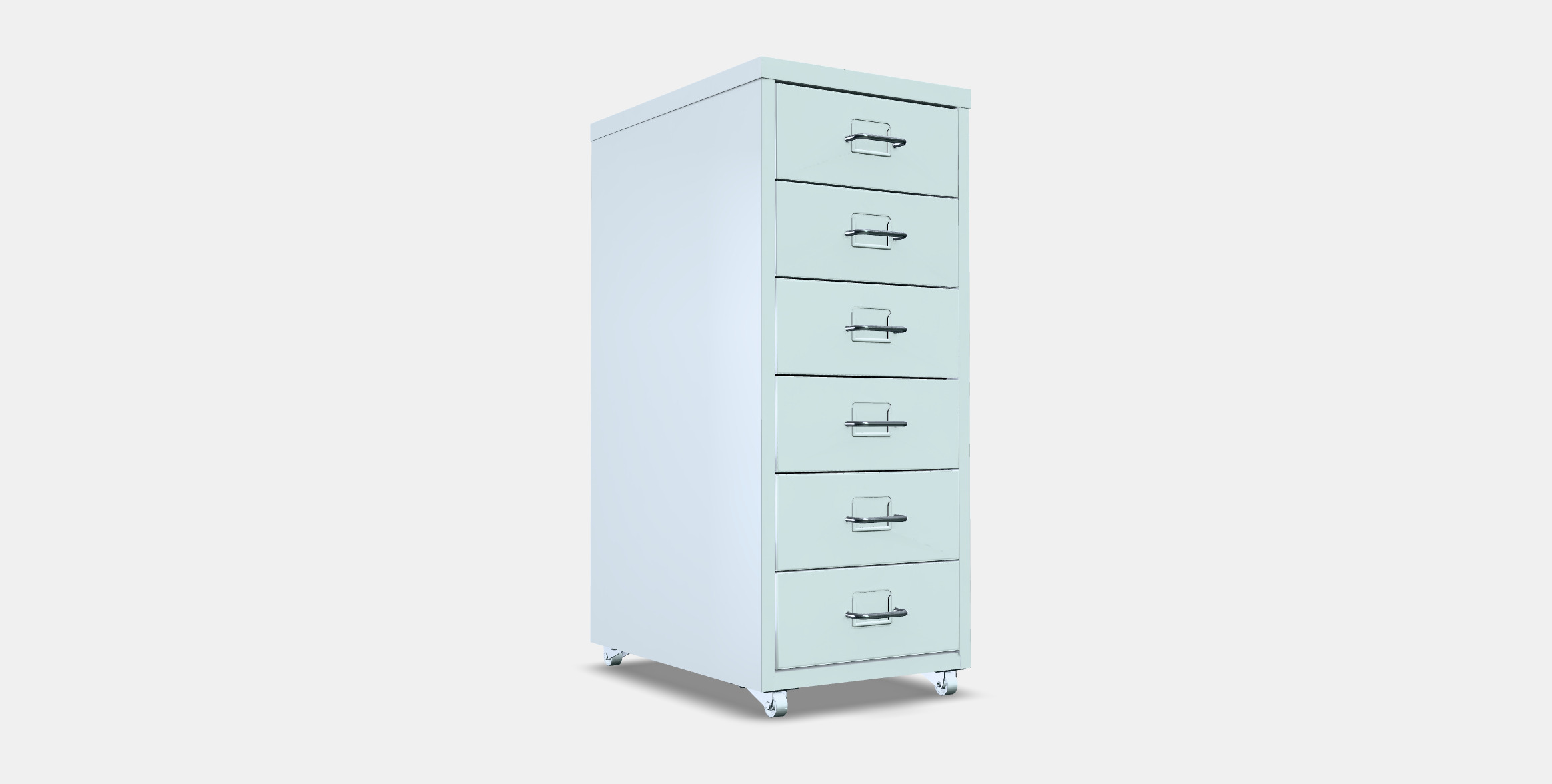 HELMER drawer unit on castors 2 3D model_4