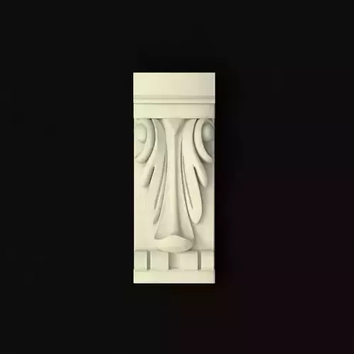 carved pilaster 3D model