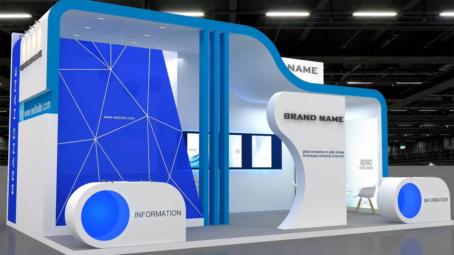 3d model exhibition booth 3D model_1