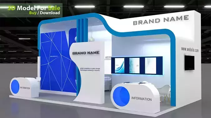 3d model exhibition booth 3D model
