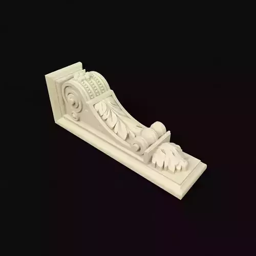 carved pilaster 3D model