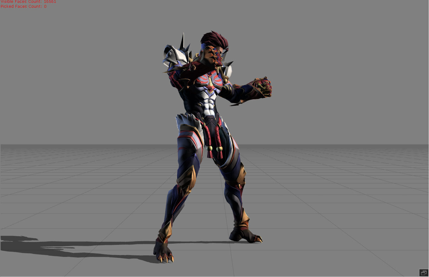 Paquito Blazing Tiger Low-poly 3D model_1