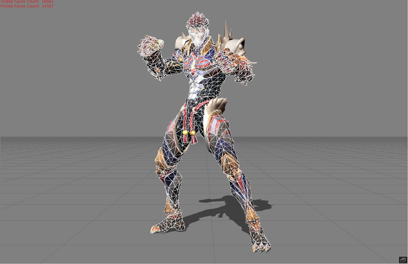 Paquito Blazing Tiger Low-poly 3D model_4