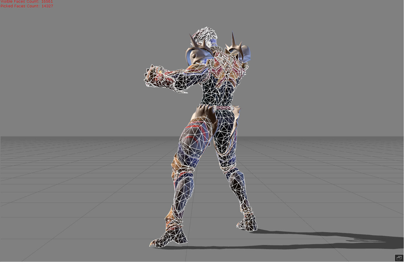 Paquito Blazing Tiger Low-poly 3D model_6