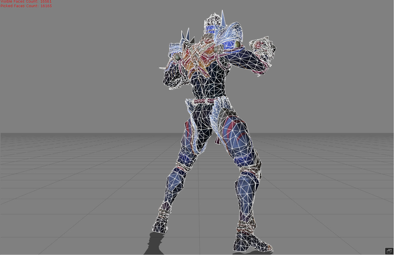 Paquito Blazing Tiger Low-poly 3D model_7