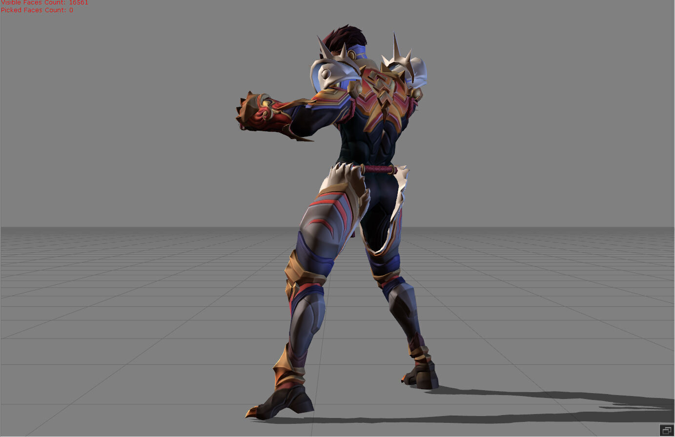 Paquito Blazing Tiger Low-poly 3D model_2