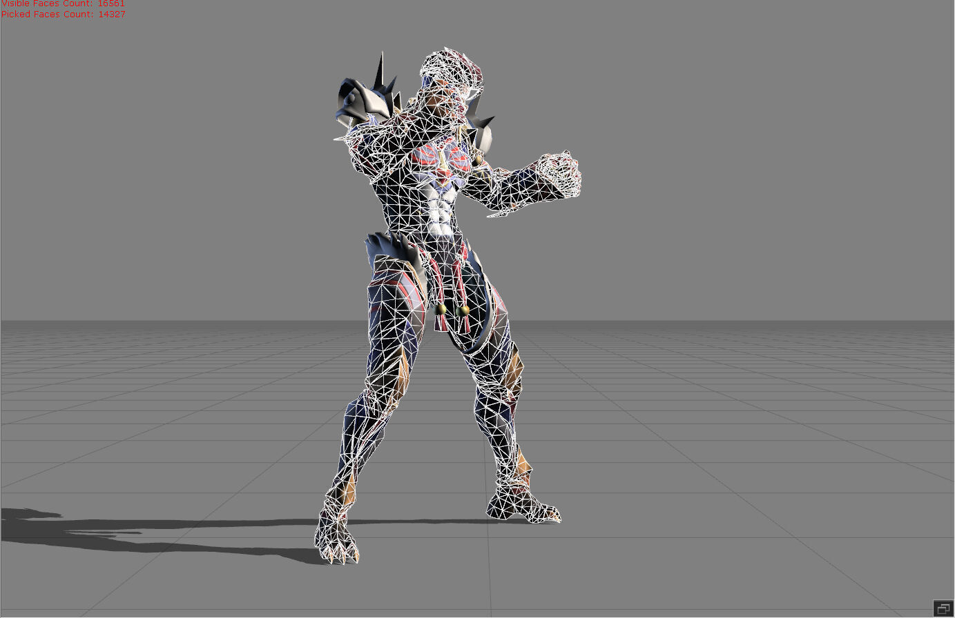 Paquito Blazing Tiger Low-poly 3D model_5