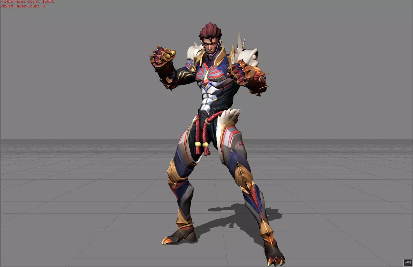 Paquito Blazing Tiger Low-poly 3D model_0