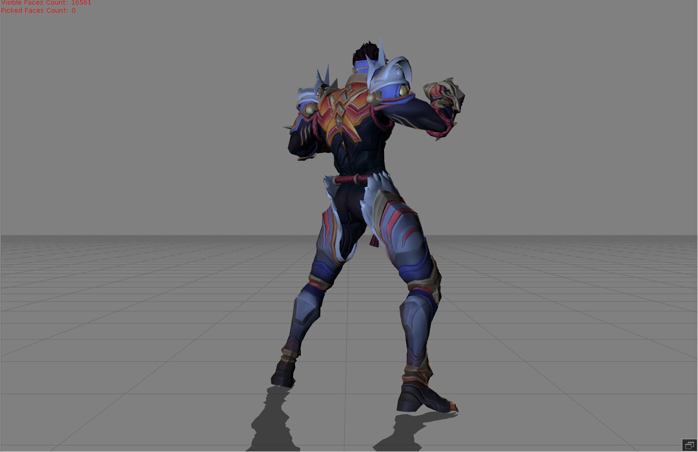 Paquito Blazing Tiger Low-poly 3D model_3