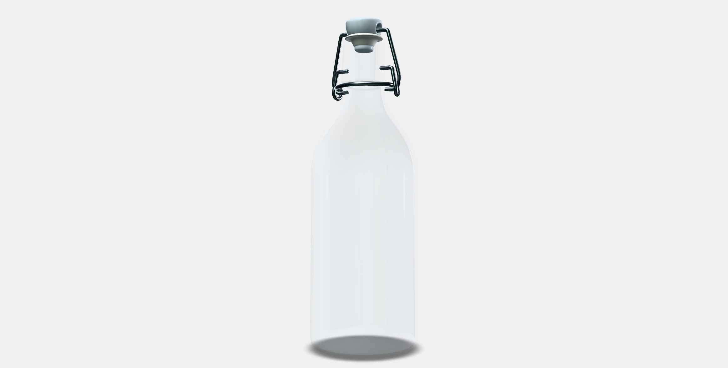 KORKEN bottle with cap 3D model_12