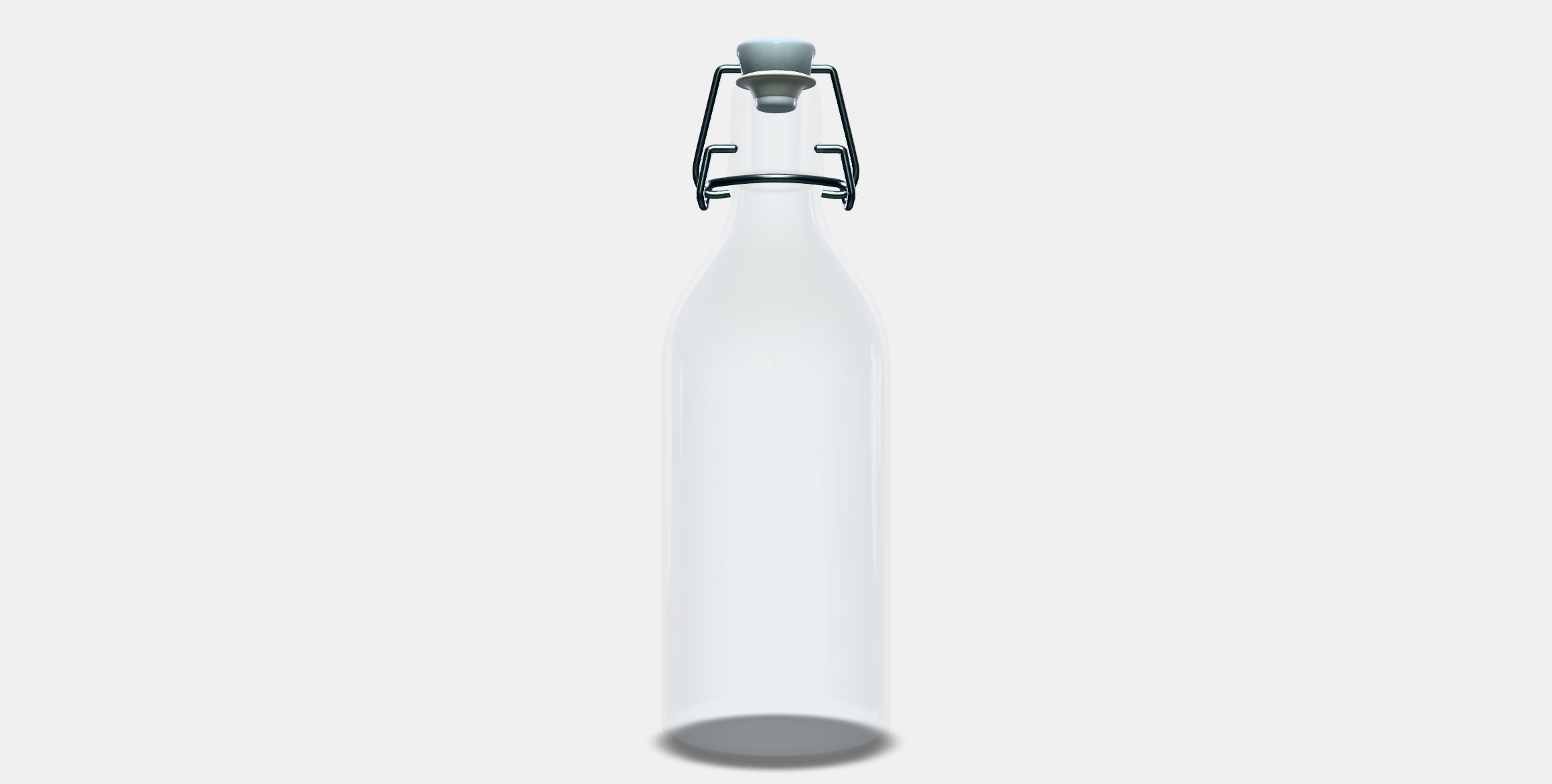 KORKEN bottle with cap 3D model_10