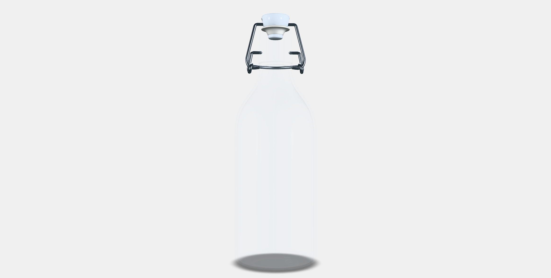 KORKEN bottle with cap 3D model_14