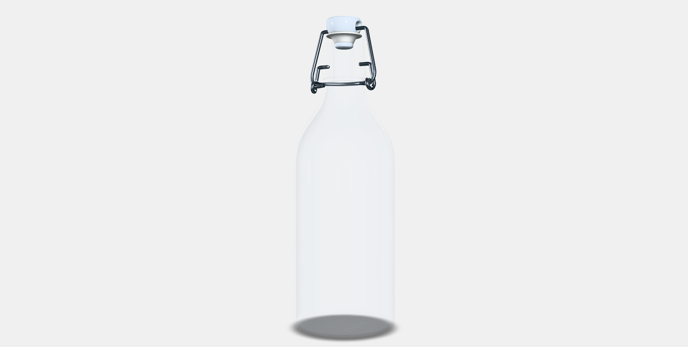 KORKEN bottle with cap 3D model_4