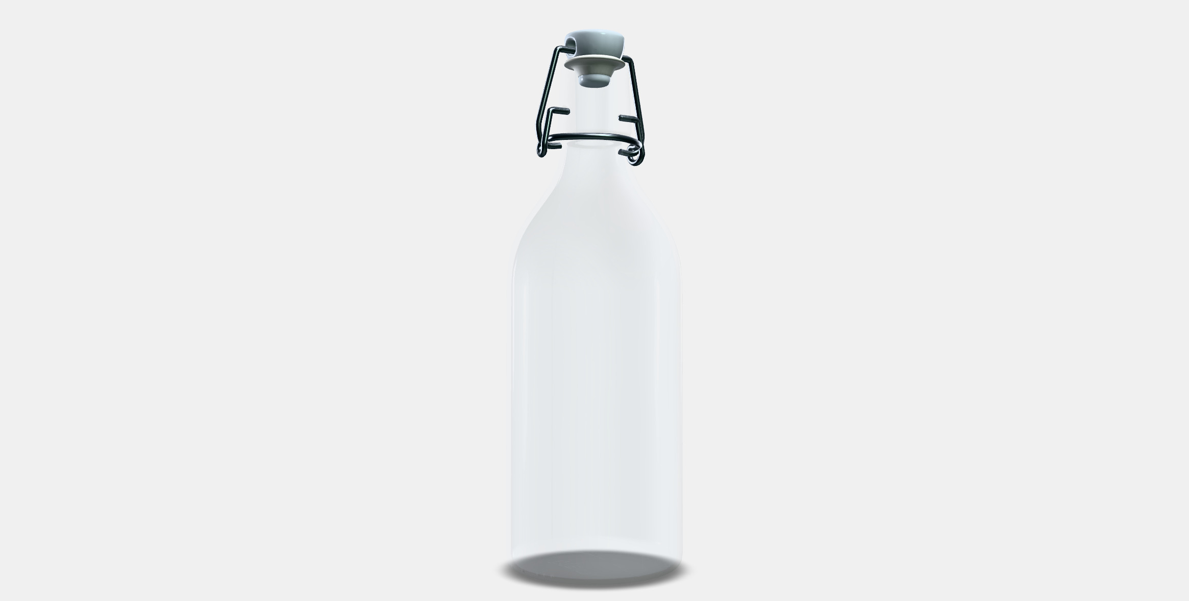 KORKEN bottle with cap 3D model_3