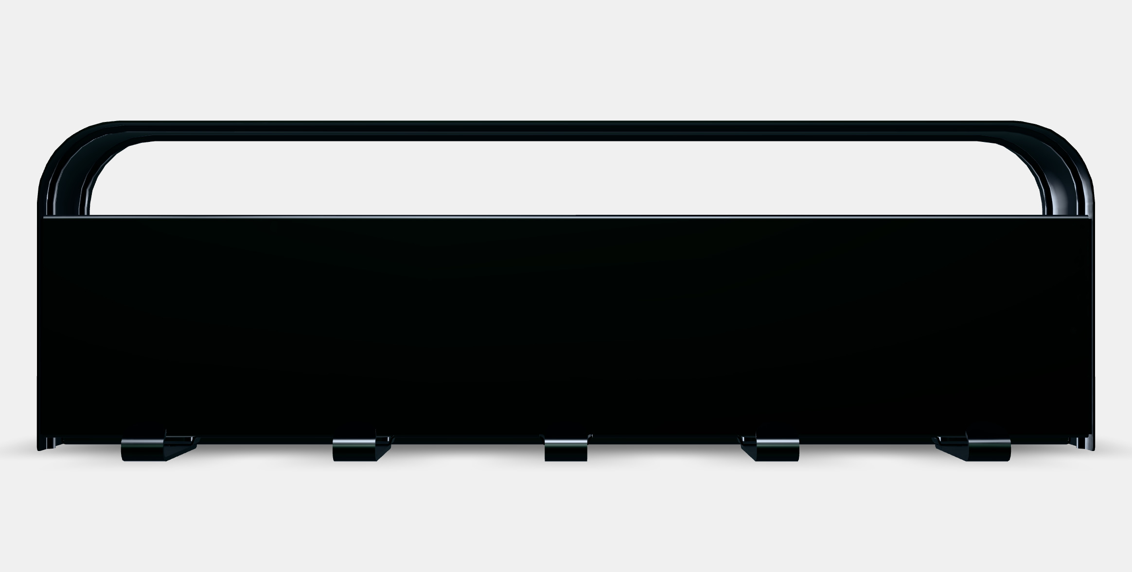 LILLASJON wall shelf with 5 hooks Low-poly 3D model_11