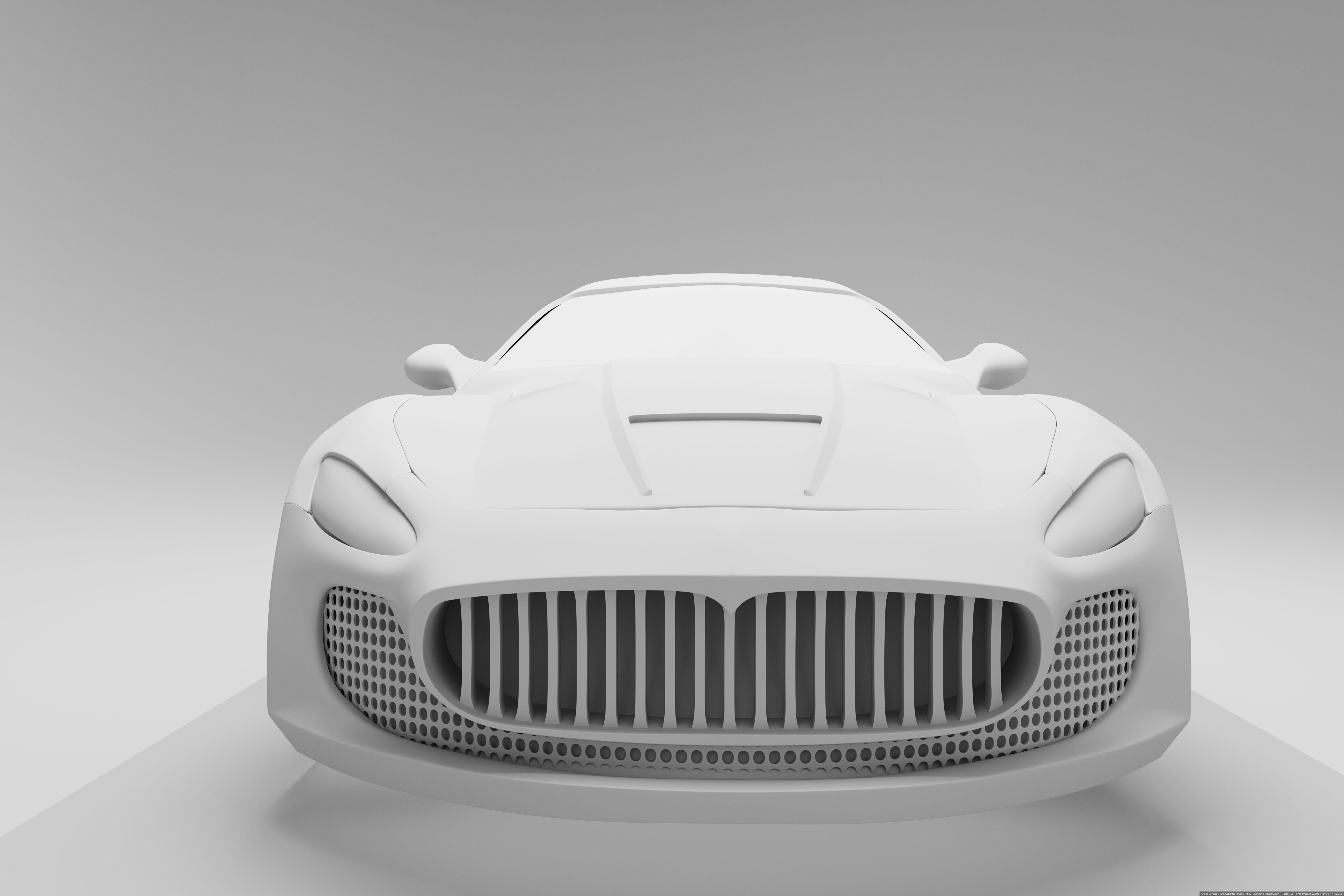 Car Hight Poly 3D Model 3D model_3
