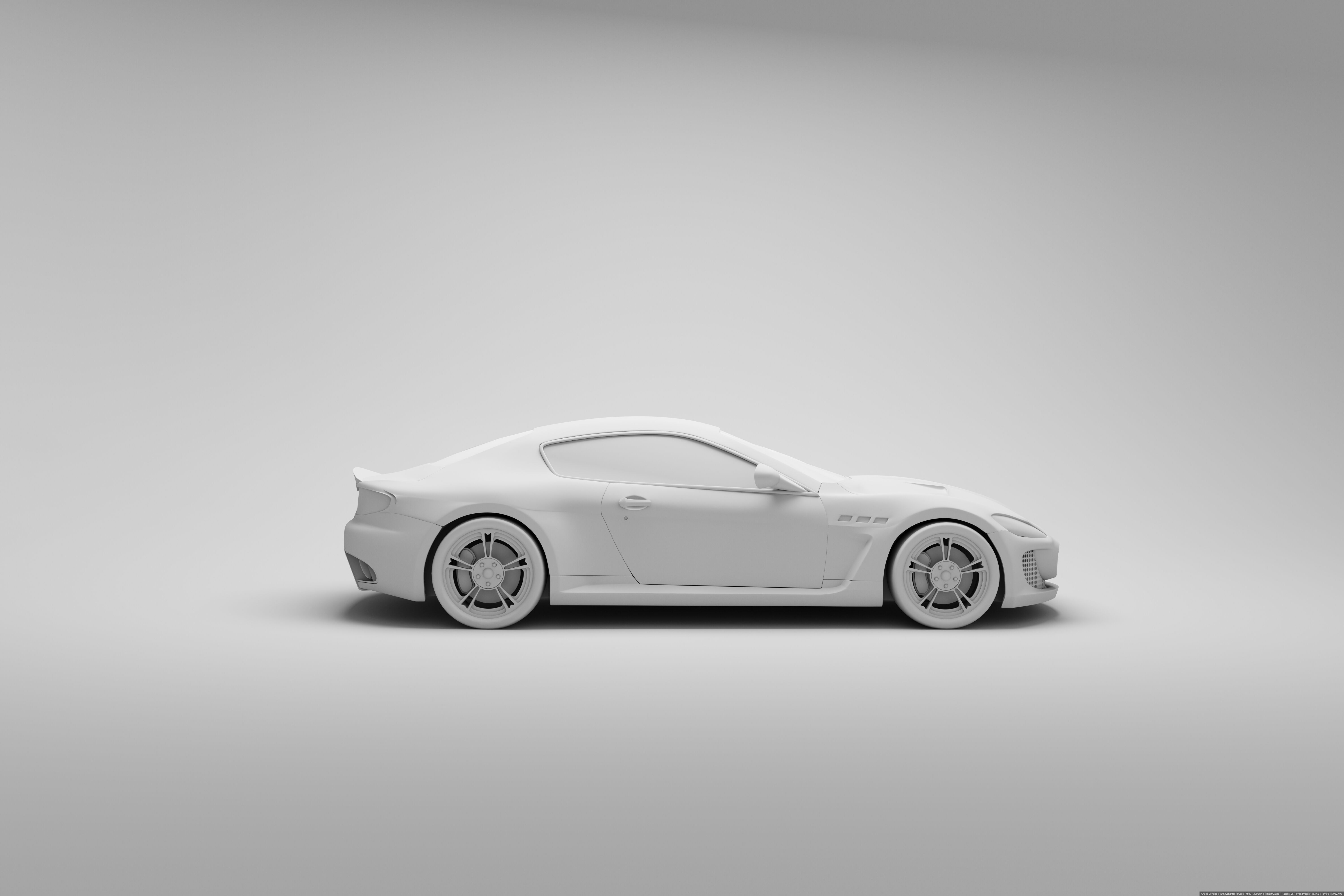 Car Hight Poly 3D Model 3D model_4
