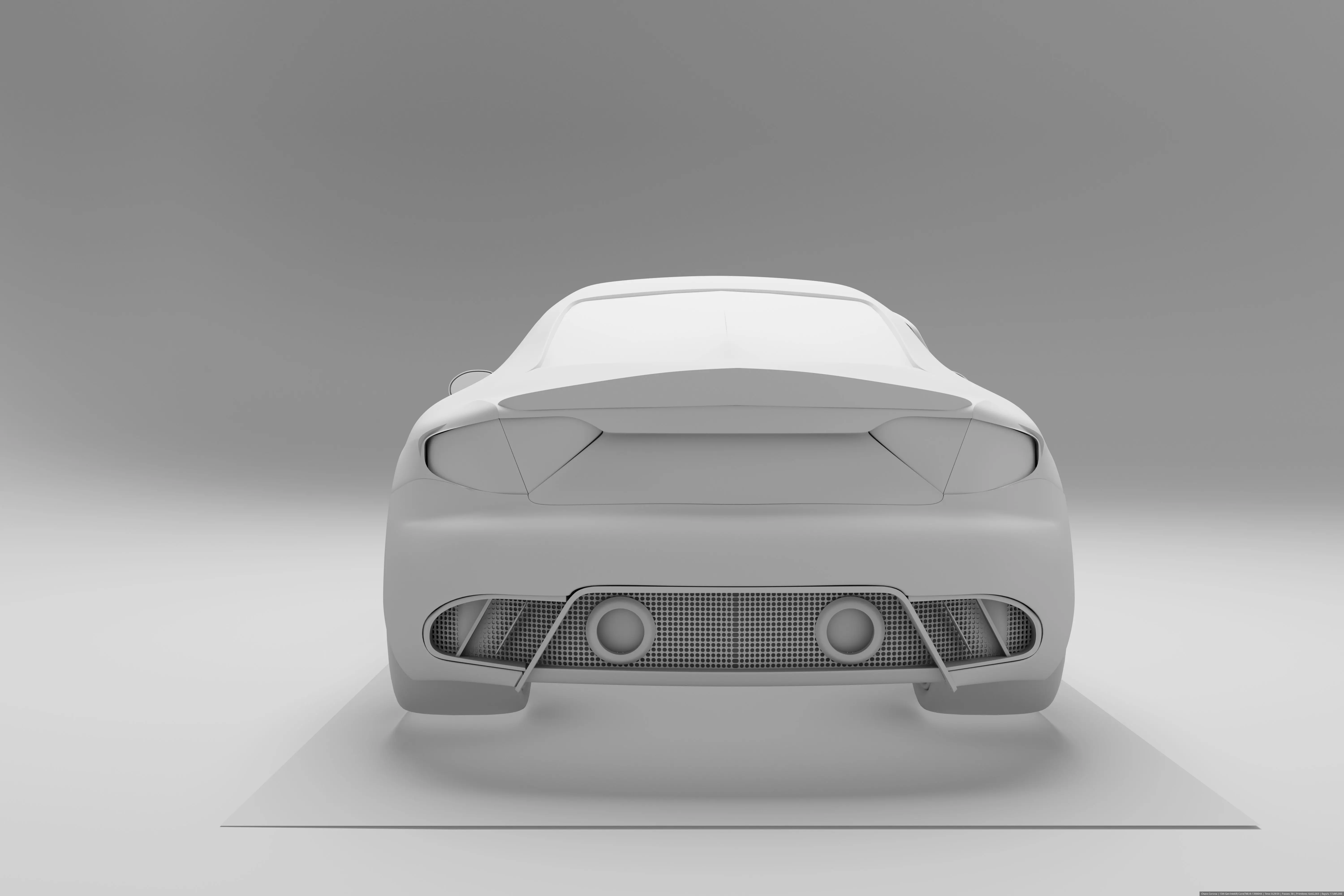 Car Hight Poly 3D Model 3D model_1
