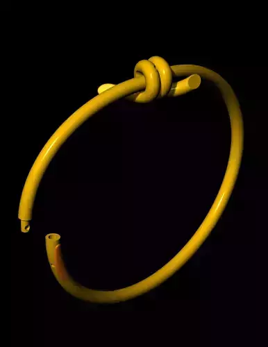 Tiffany knot wire bangle without stone with original mechanism