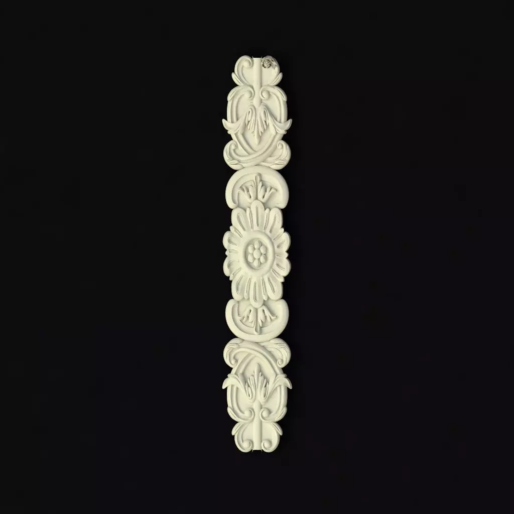 Central decor ornament for furniture 3D model