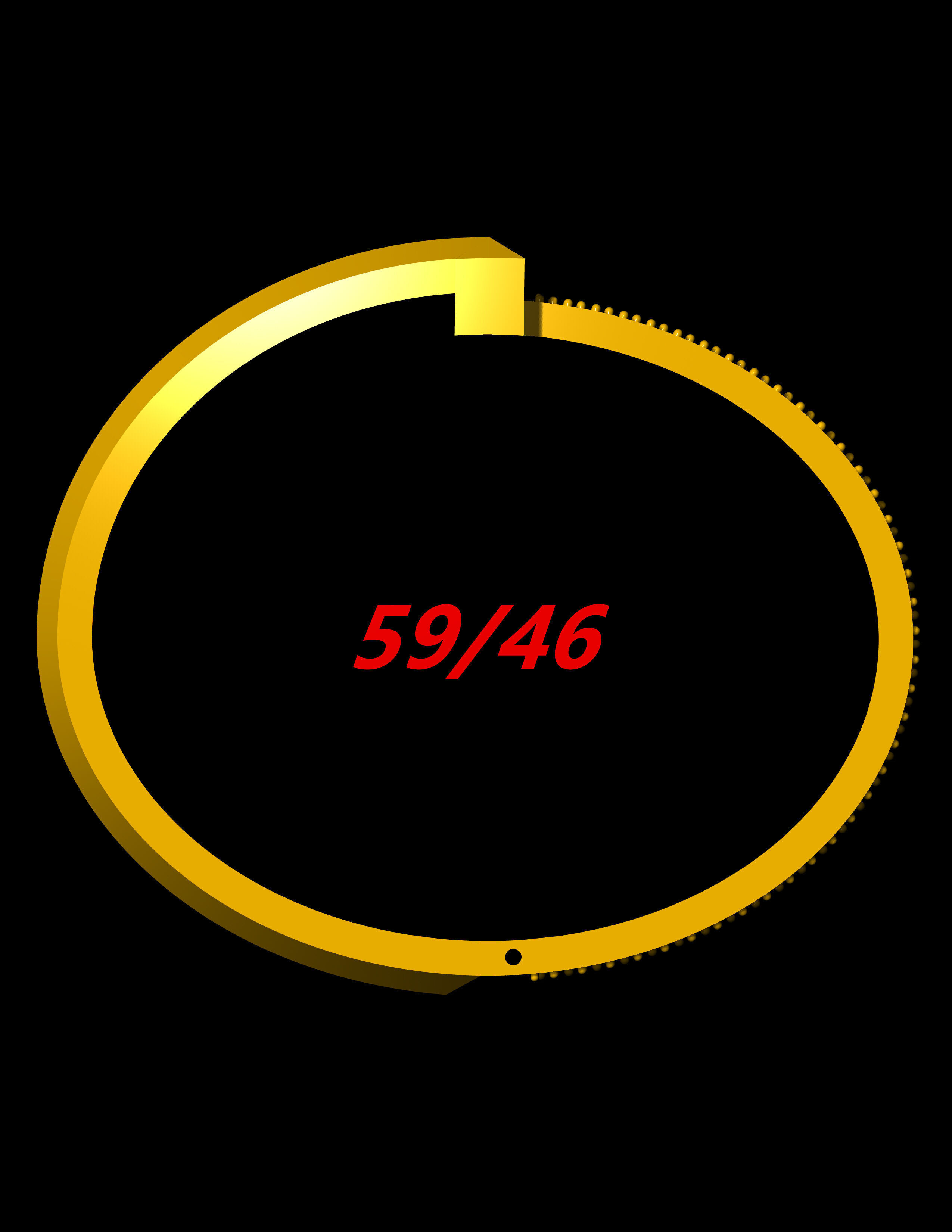 Tiffany T1 one side pave with lock mechanism bracelet CAD file 3D print model_2