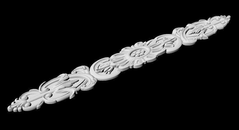 Central decor ornament for furniture 3D model_3