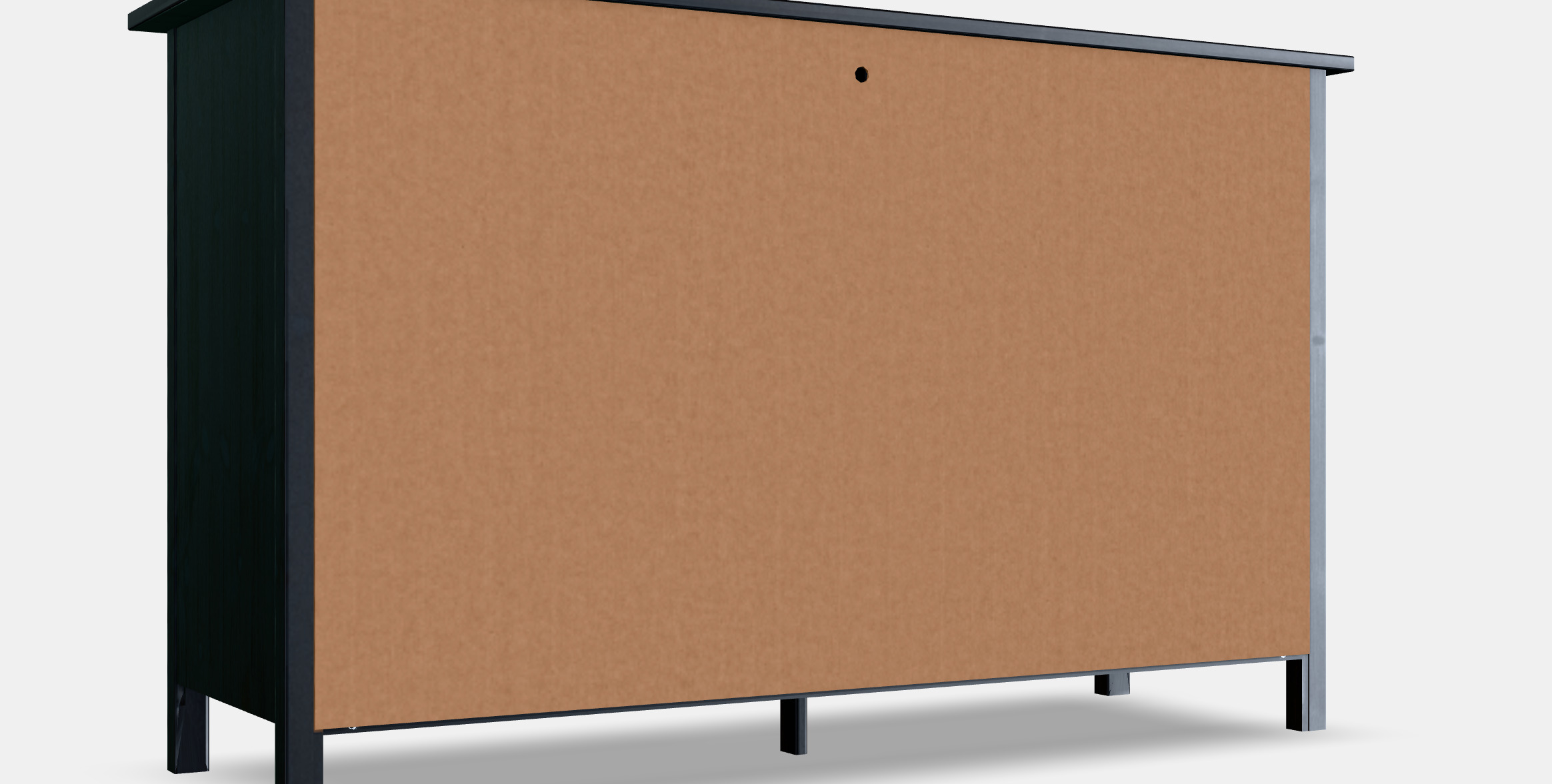 HEMNES chest of drawers with 8 drawers Low-poly 3D model_5