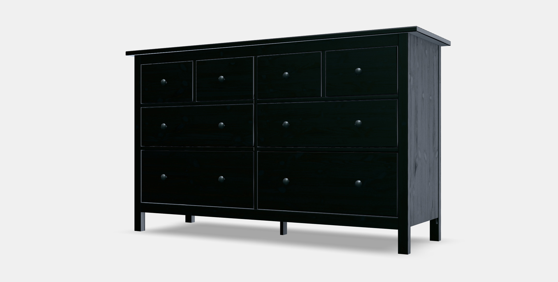 HEMNES chest of drawers with 8 drawers Low-poly 3D model_13