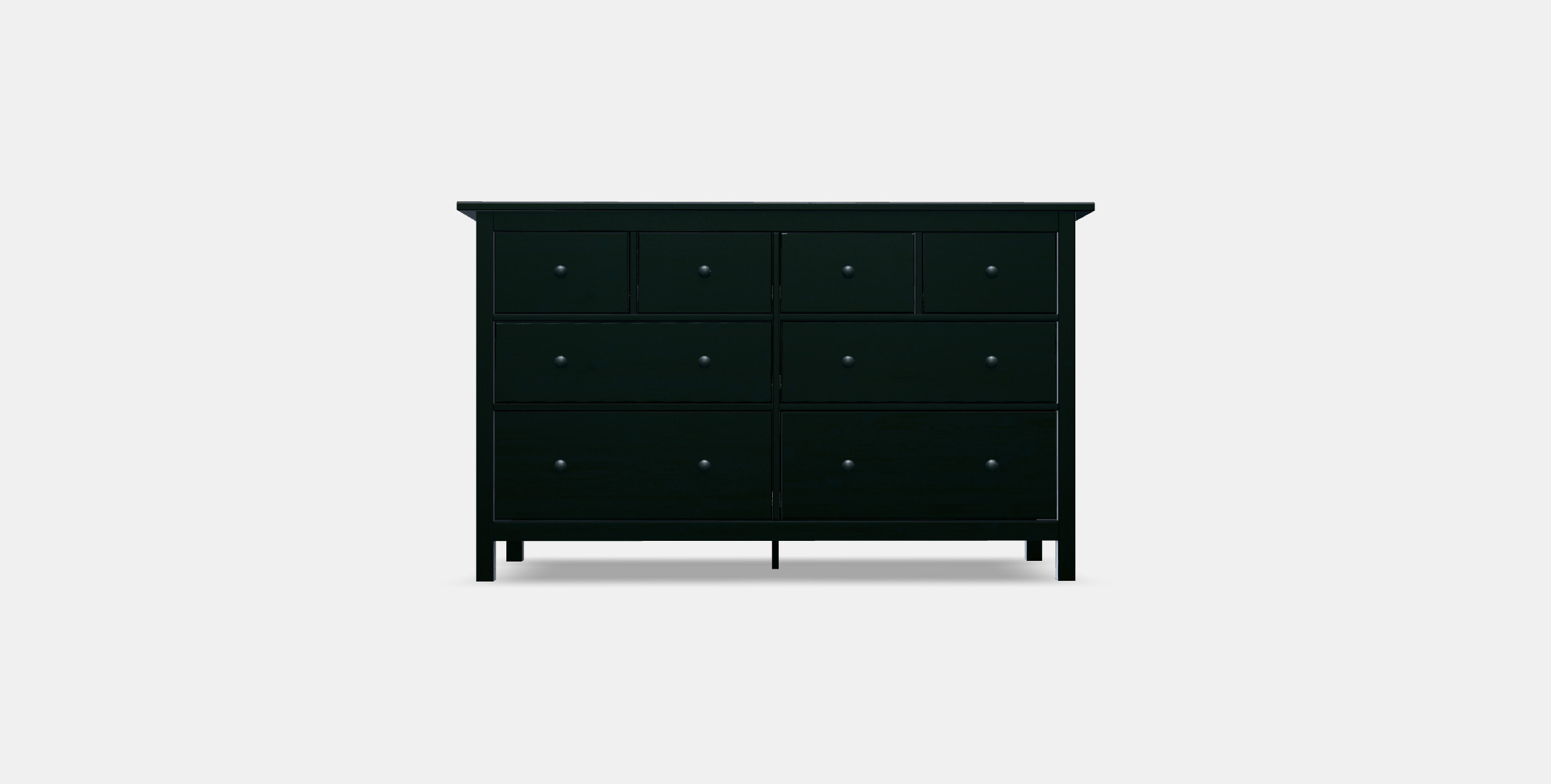 HEMNES chest of drawers with 8 drawers Low-poly 3D model_9
