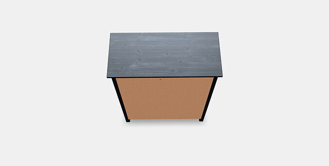 HEMNES chest of drawers with 6 drawers 1 3D model