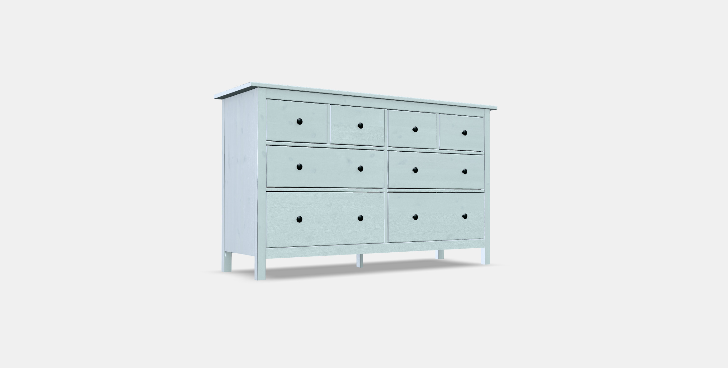 HEMNES chest of drawers with 8 drawers 1 3D model_3