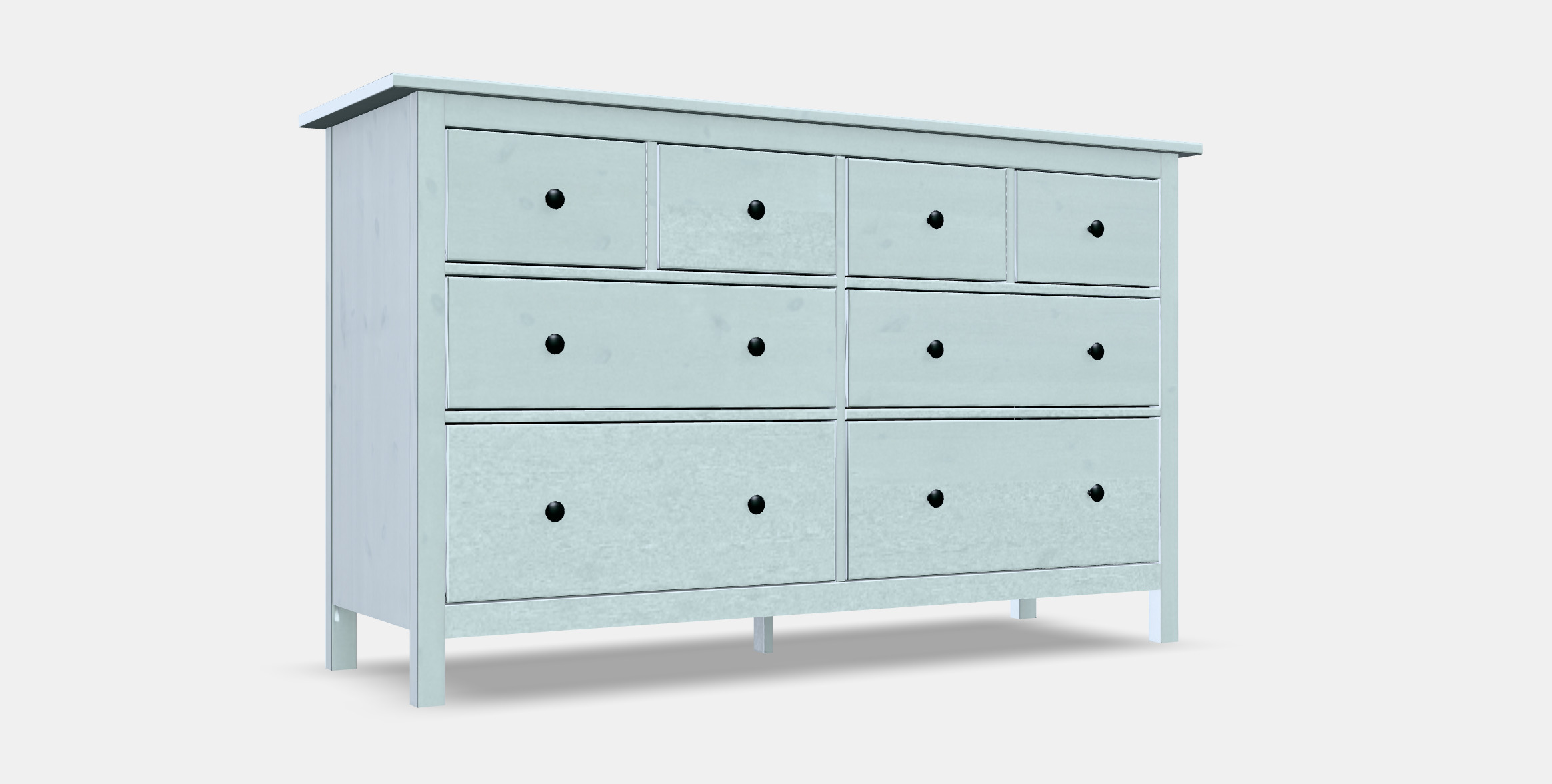 HEMNES chest of drawers with 8 drawers 1 3D model_9