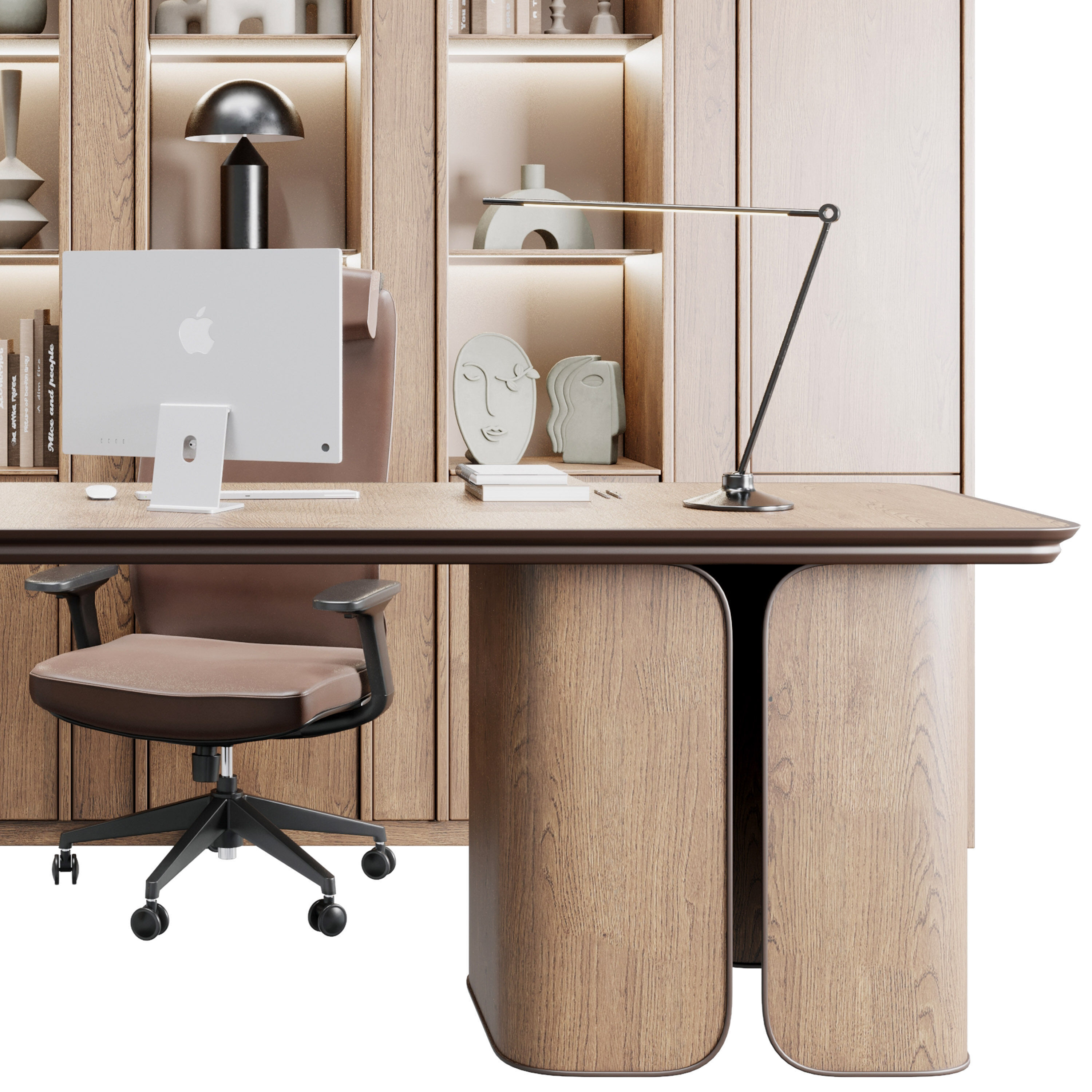 Workplace - office furniture 63 3D model_4