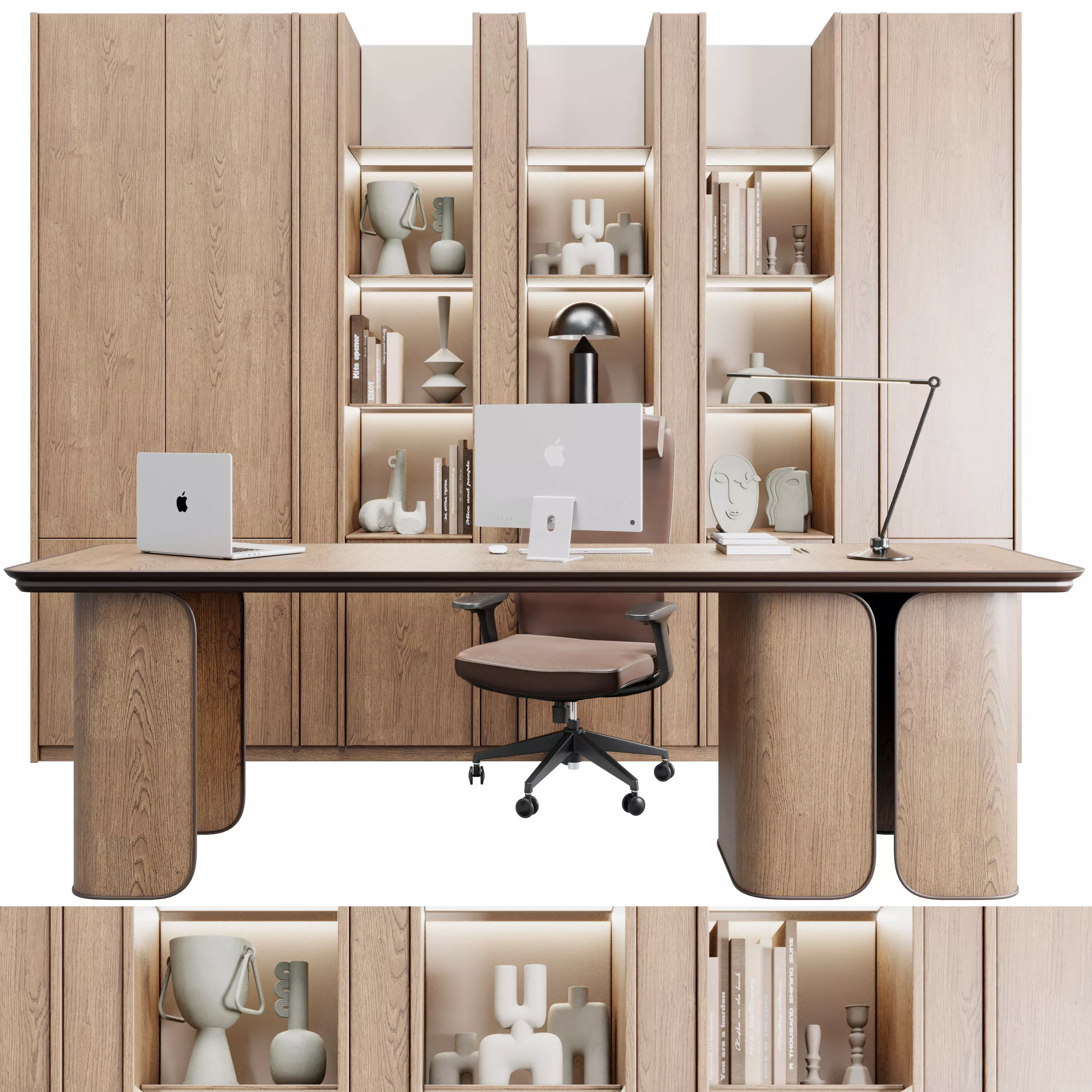 Workplace - office furniture 63 3D model_0