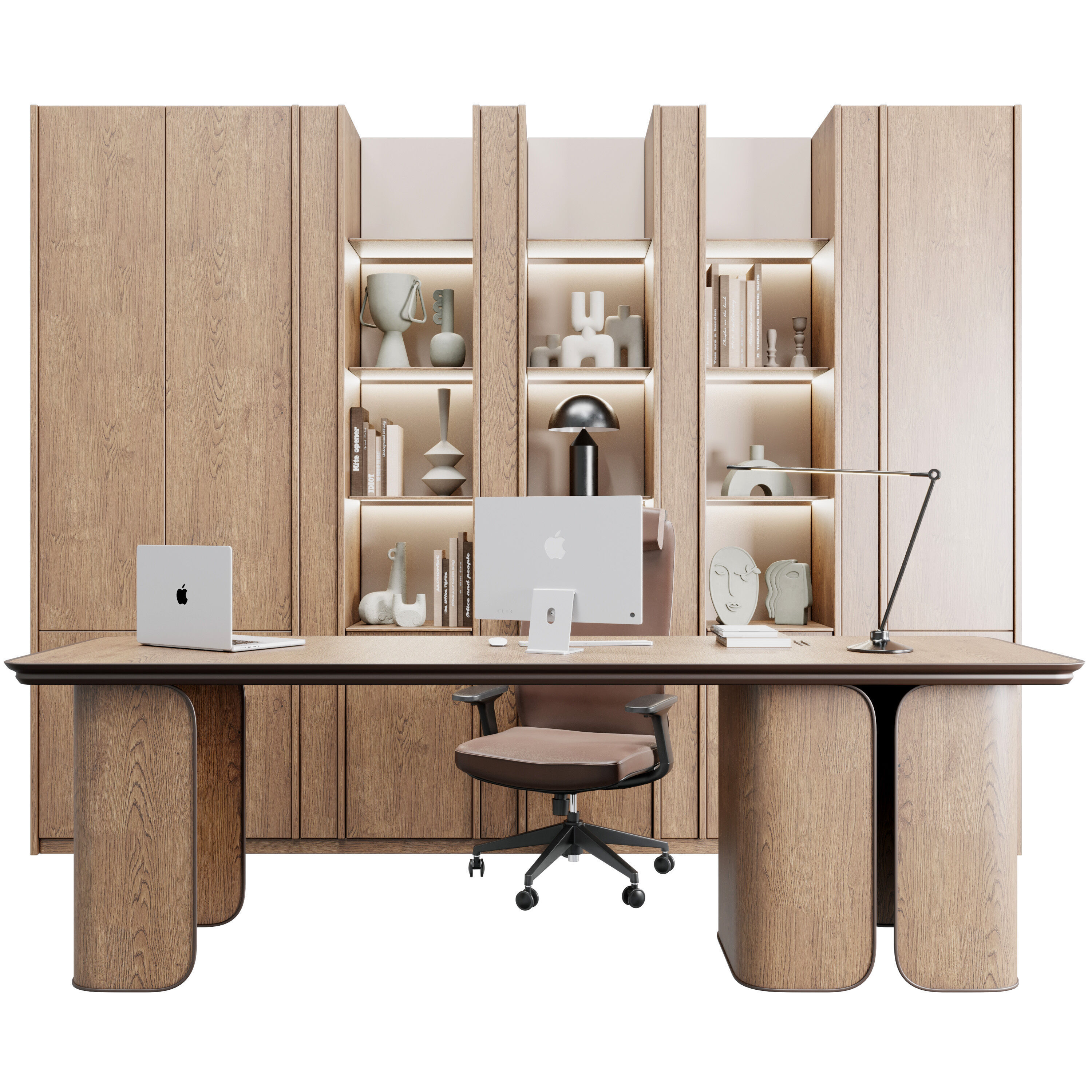 Workplace - office furniture 63 3D model_1