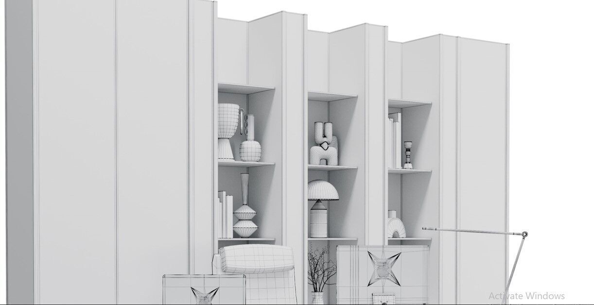 Workplace - office furniture 63 3D model_10