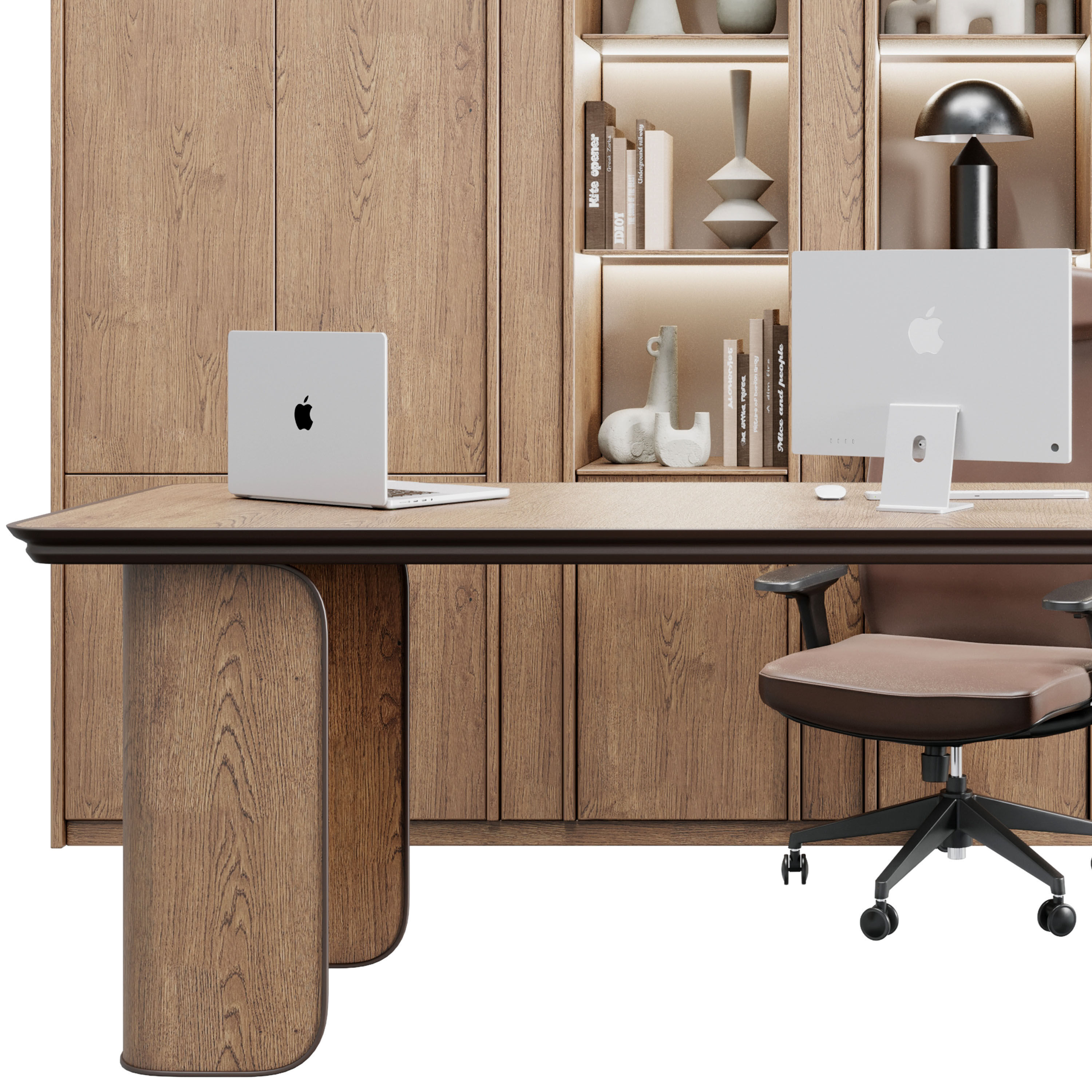 Workplace - office furniture 63 3D model_5