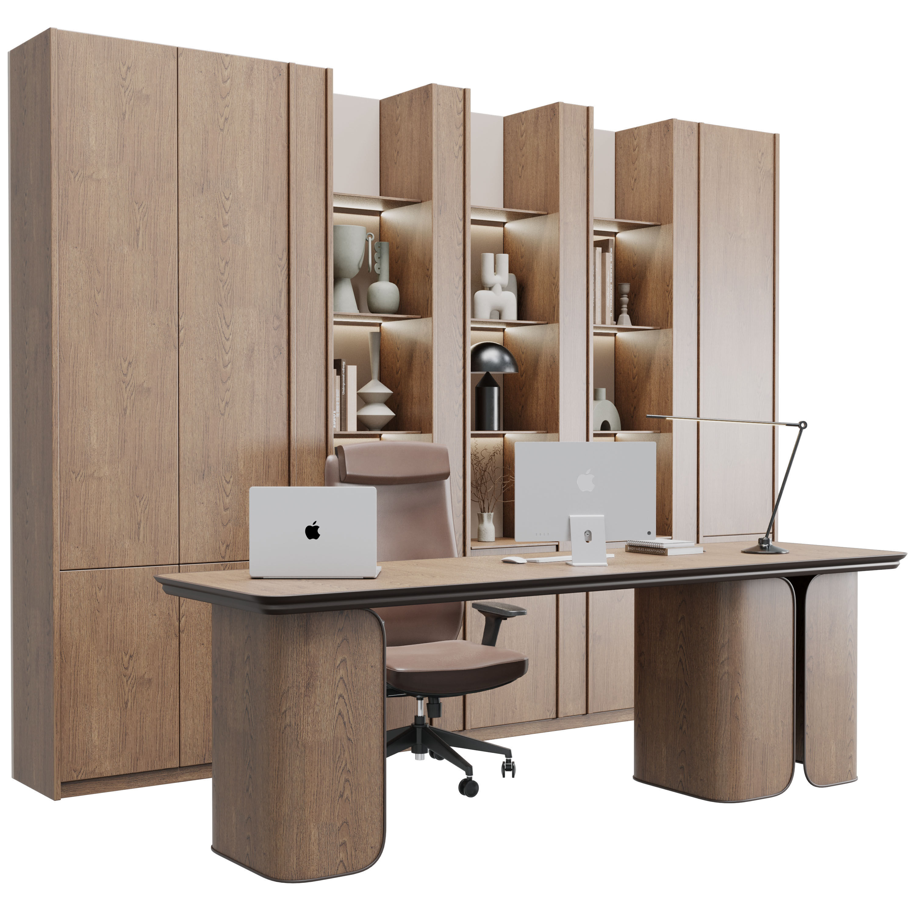 Workplace - office furniture 63 3D model_2