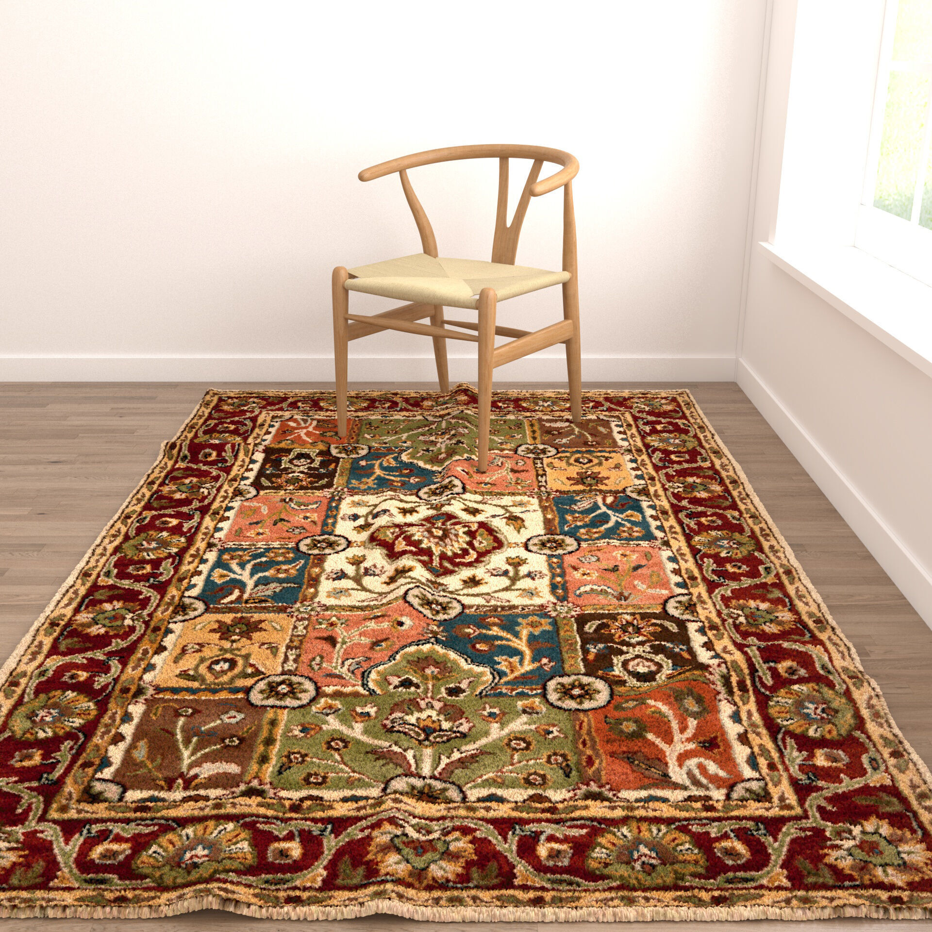 Rugs No 1020 Low-poly 3D model_3