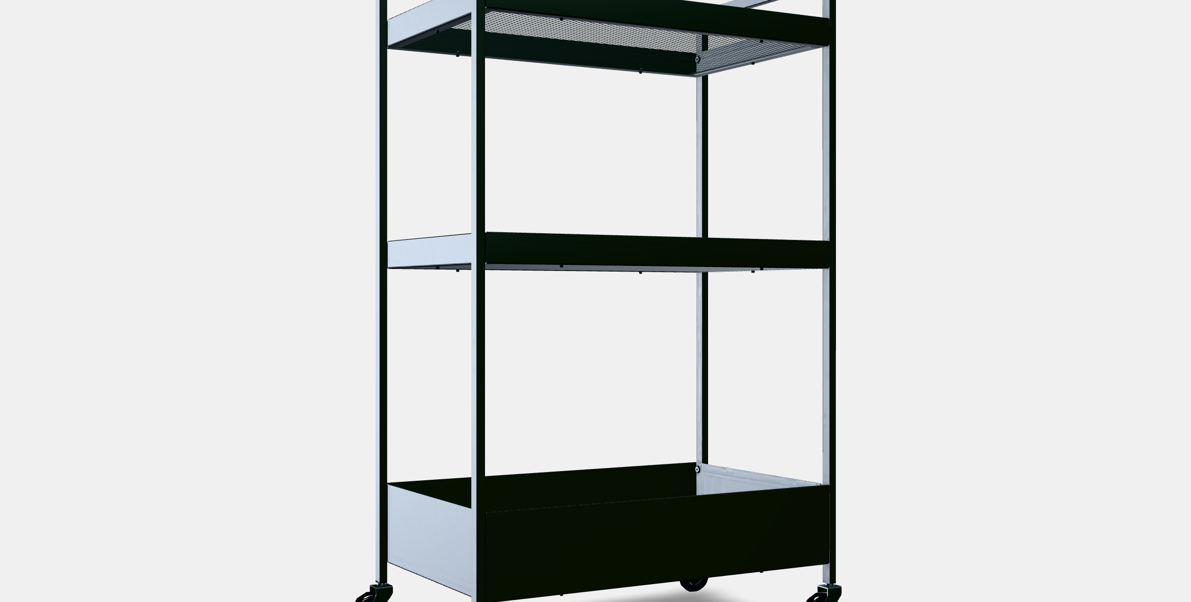 NISSAFORS serving trolley 3D model_9